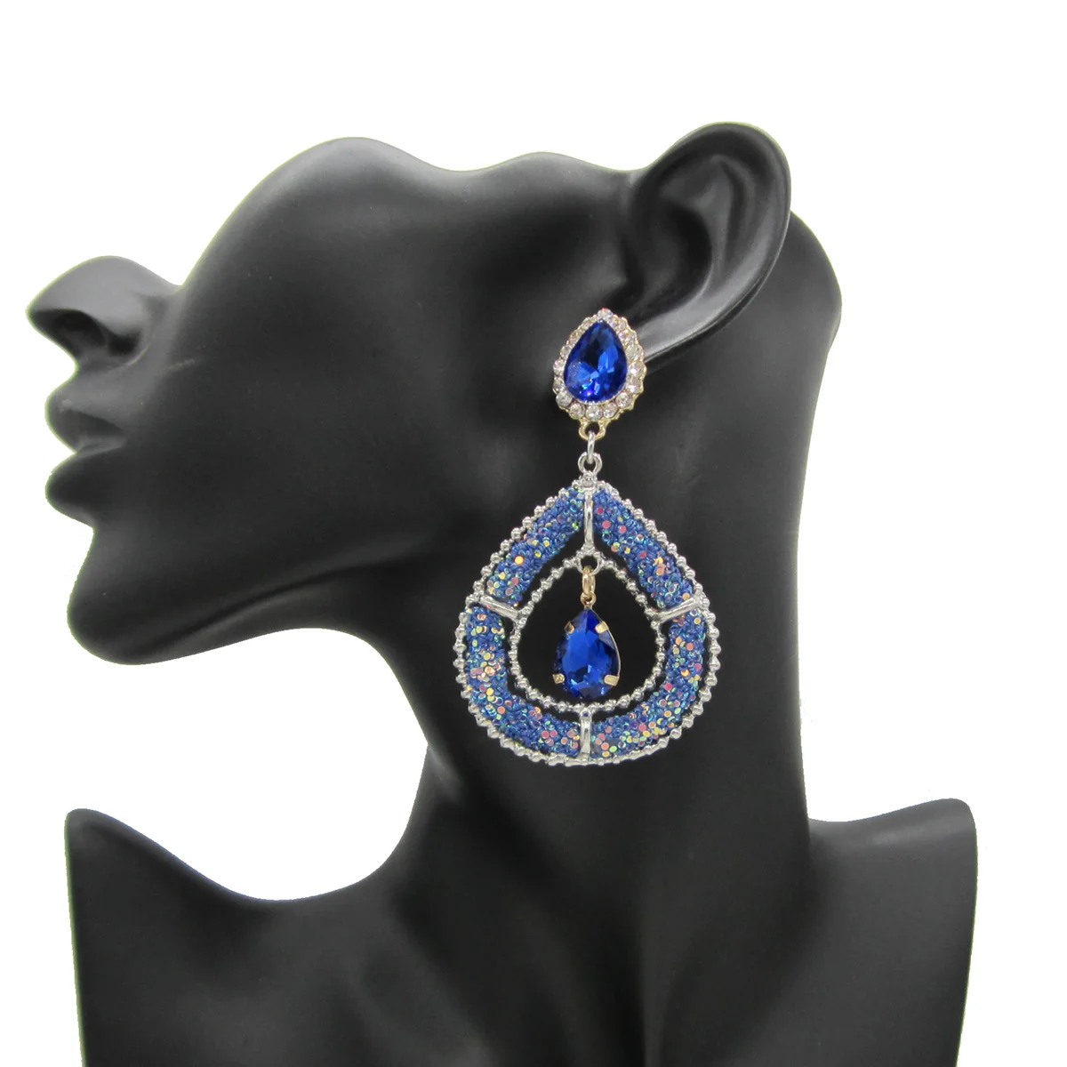 

Bohemia Statement Big Water Drop Dangle Earrings For Women Colorful Resin Pendant Earrings Fashion Jewelry Lady's Gift Wholesal