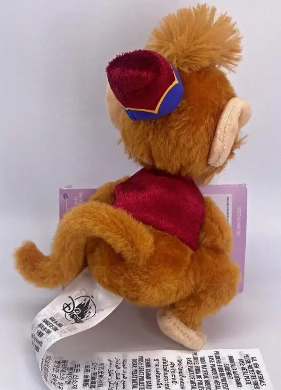 Authentic Disney Abu Aladdin Monkey Magnetic Shoulder Pal Plush Toy