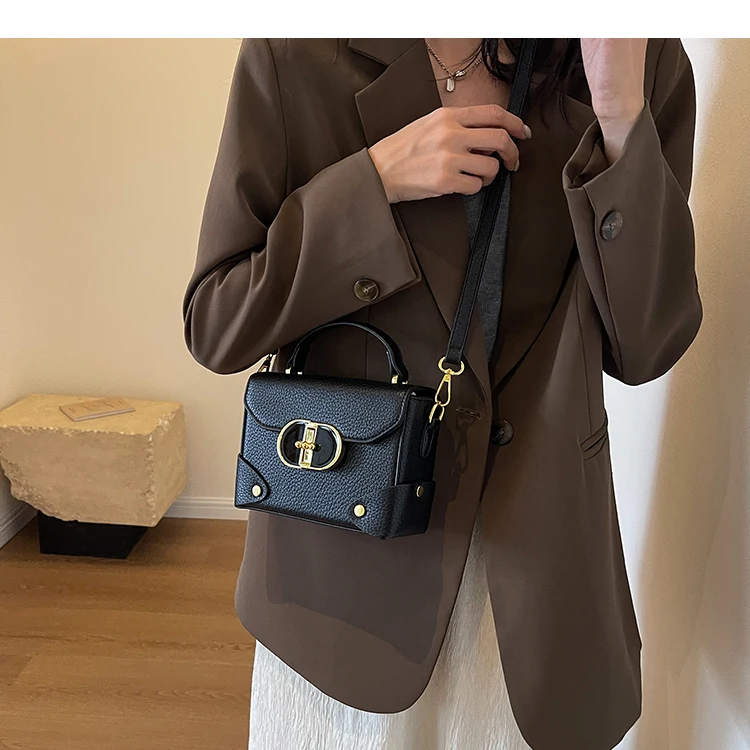 Bolsa Crossbody quadrada para mulheres, vermelha e preta, Mini Box Handbag, sacola, nova marca, moda de luxo, Designer, Gails, 2023