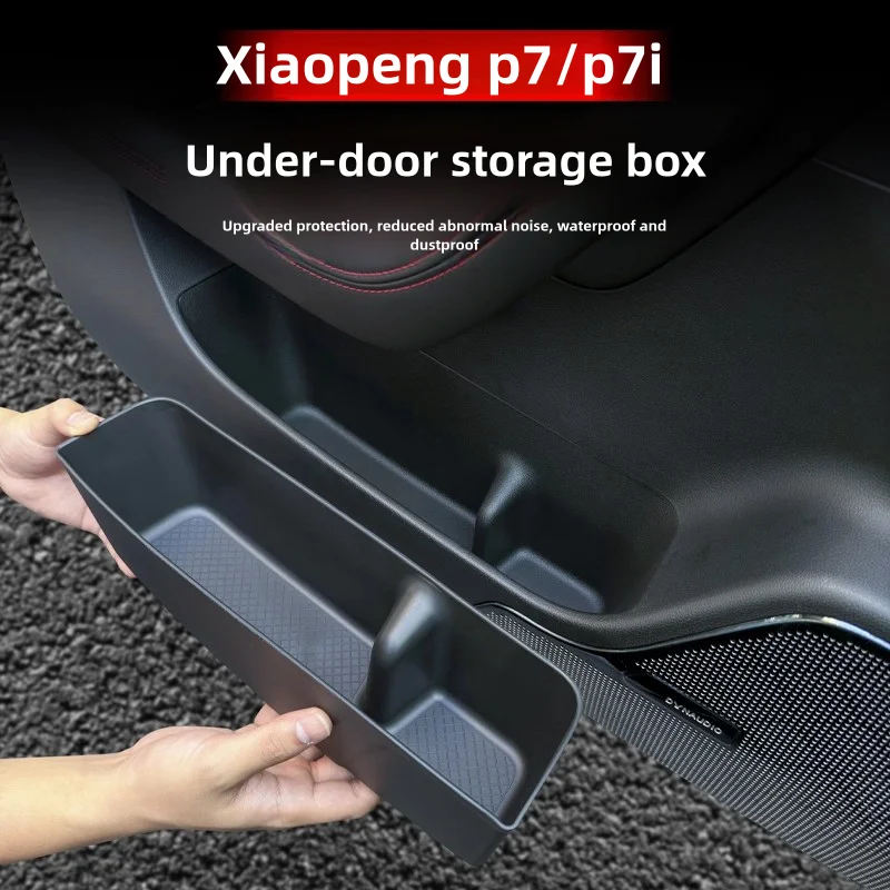 Storage Box For Xpeng P7 P7i 2022-24 Accessories Front Rear Door Handle Storage Organizer Car Door Accessories Side Storage Box