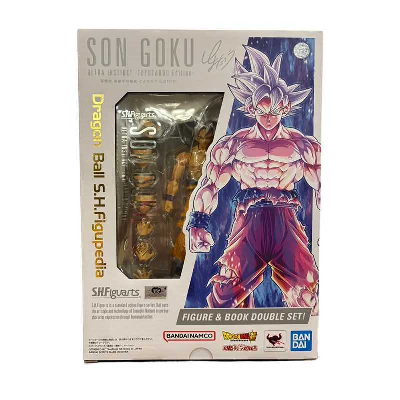 Spot Direct Bandai Original Dragon Ball Super Anime SHF SON GOKU ULTRA INSTINCT-TOYOTAROO Edition Action Figure Toys For Kids