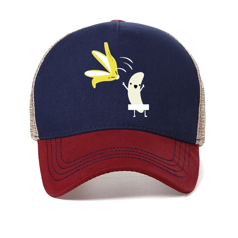 Gorra de béisbol con estampado de plátano para hombre, gorro con diseño divertido, Humor, broma, Hipster, informal, ajustable, Snapback