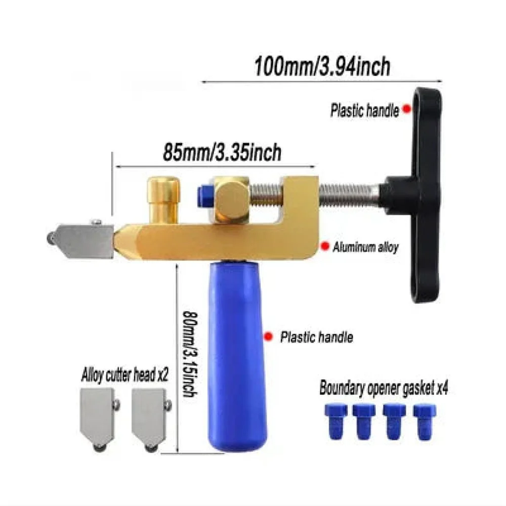 Profession eller 2-in-1 Keramik-und Glas fliesens ch neider tragbares Konstruktion shand werkzeug Diamant glass ch neider zum Fliesens ch neiden