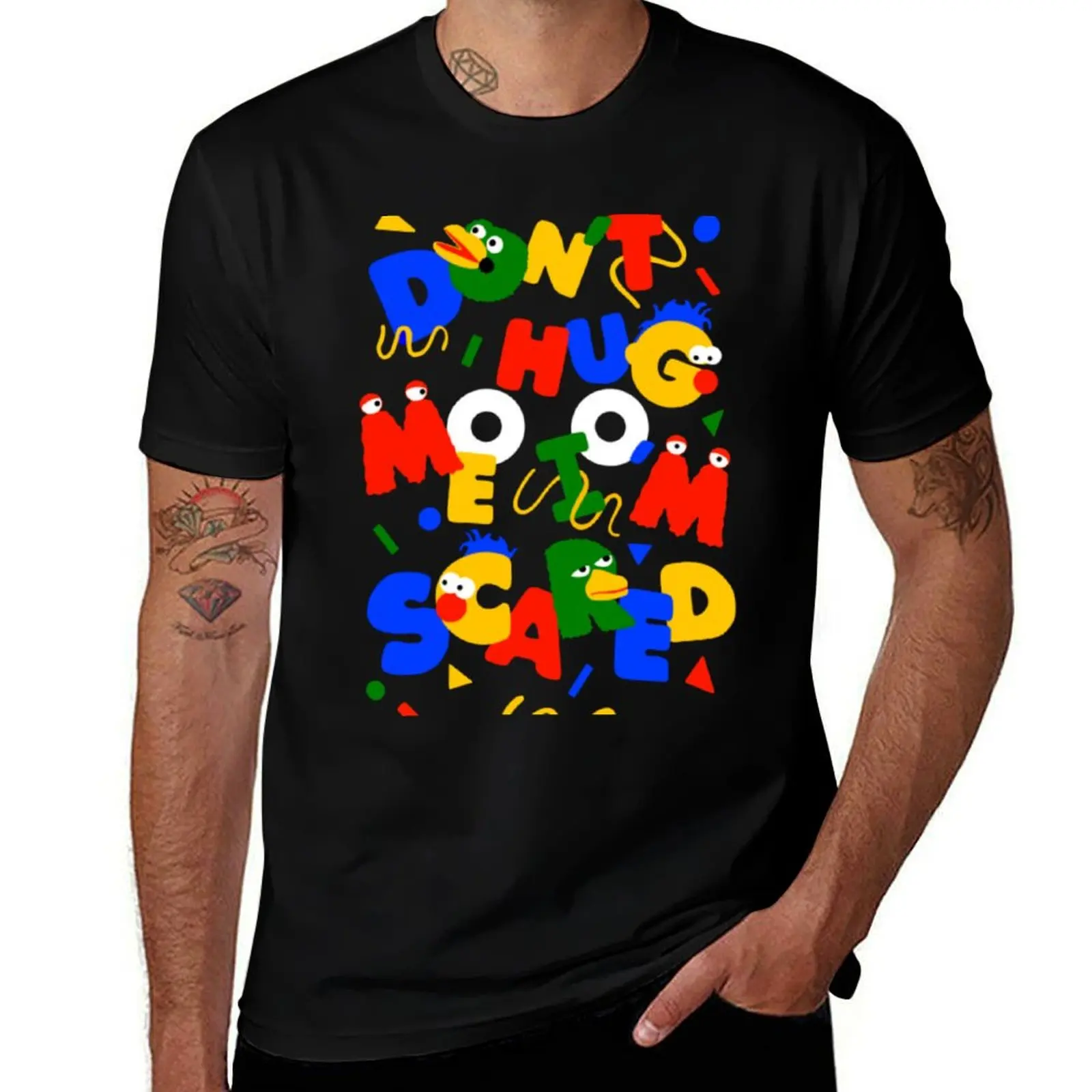 

Don’t Hug Me I’m Scared T-Shirt t shirt for man 100 percent cotton funny t shirts cotton t shirt custom print T-shirt