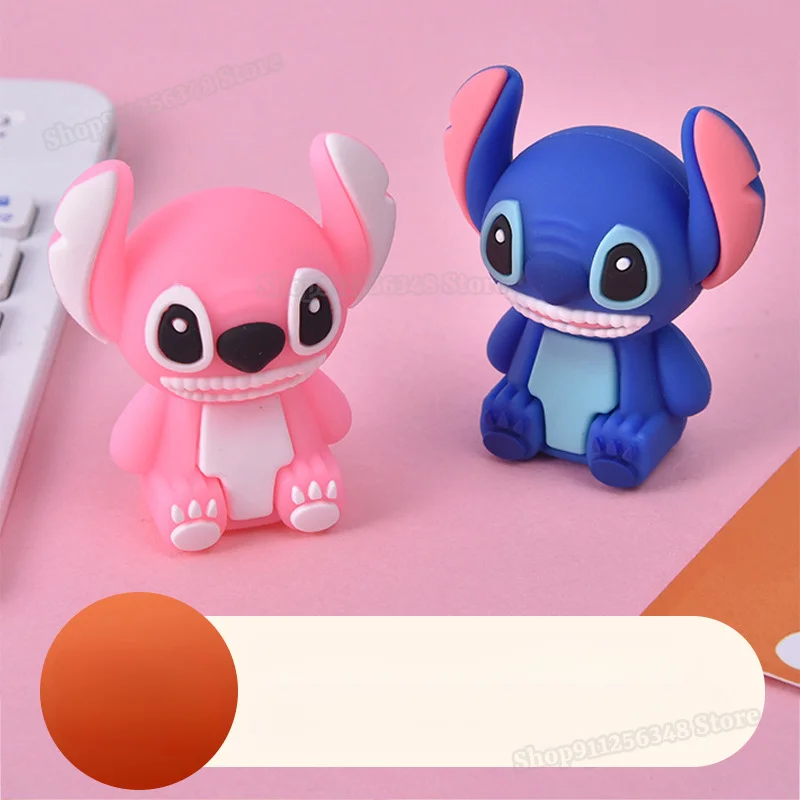 Disney Stich Pencil Sharpener Cute School Supplies Lilo & Stitch Angel Stationary Portable Manual PVC Penknife Kids Study Tool