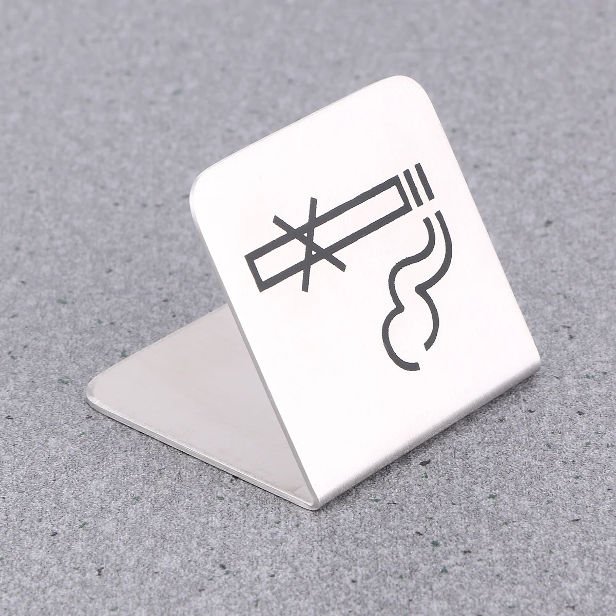 

No Smoking Sign Stainless Sticker Signs for Tables The Warning Doublesided Tent