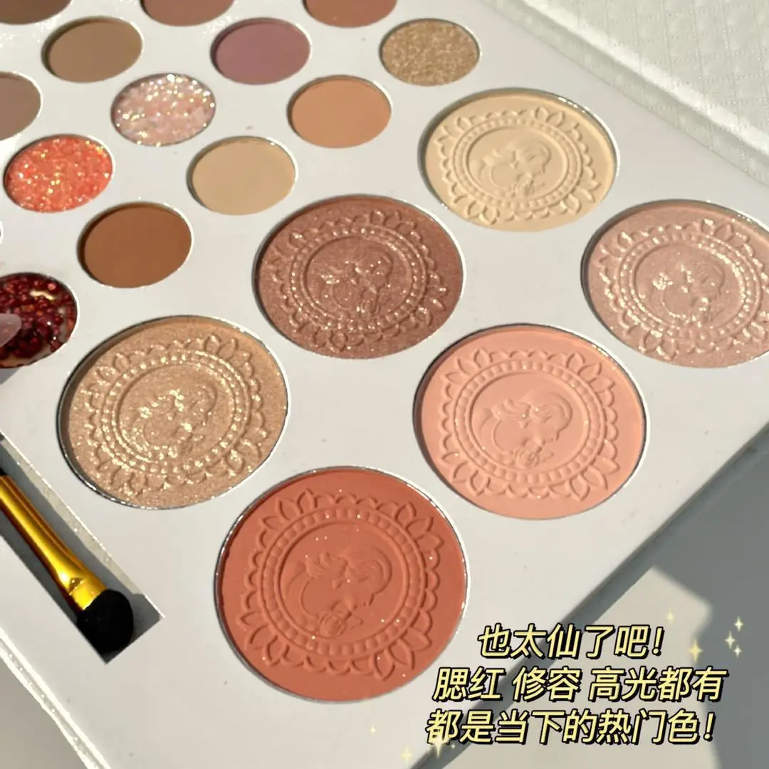 Paleta Cieni do Powiek Flower Knows 26 Kolorów Matowy Rozświetlacz Produkty do Makijażu Ray Pearl Matowy Niska Saturacja Głęboki Owsiany Ziemia Koreański