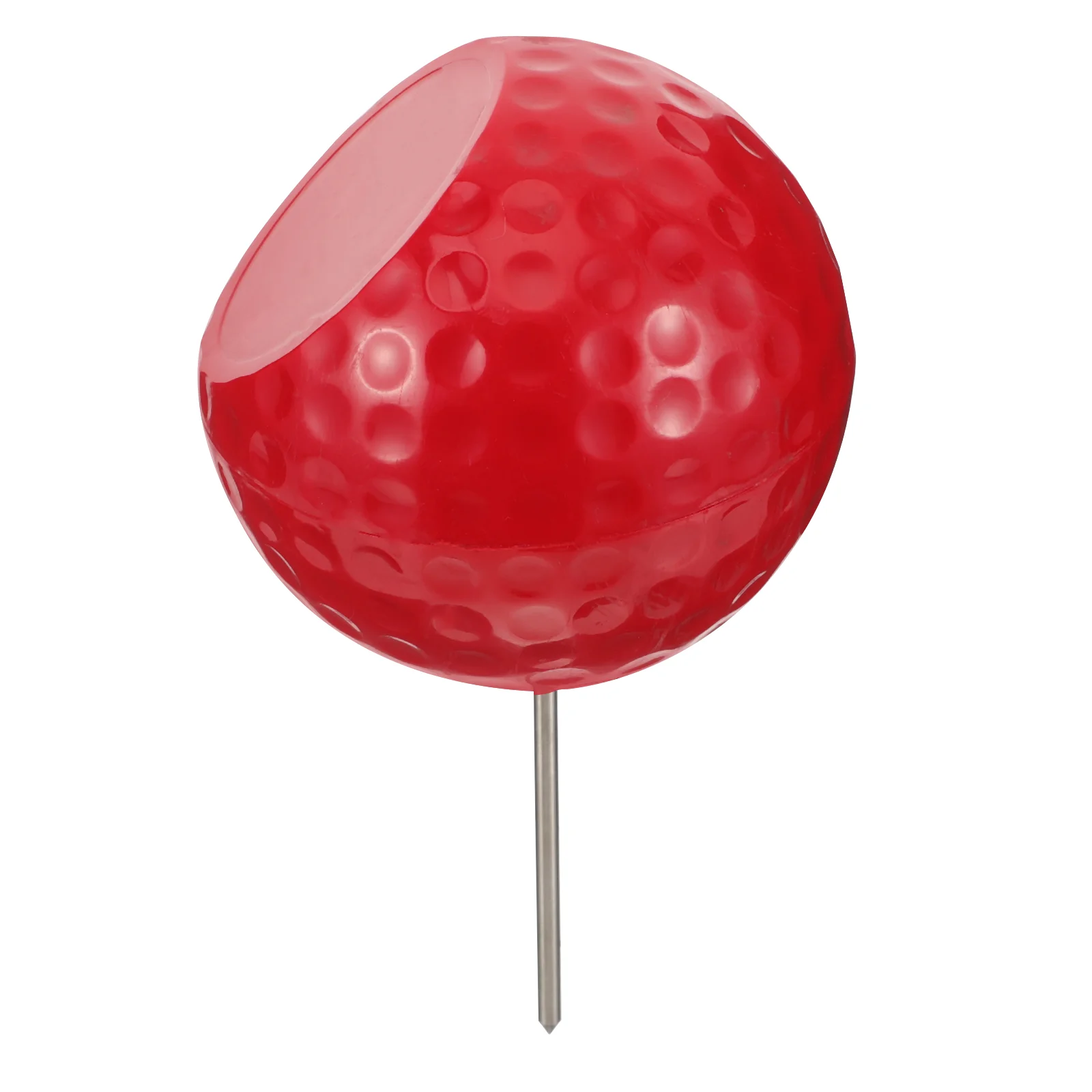 Golf Course Tee Mark Sign Golden Supplies (red Bevel) Marking Accessory Lightweight Ball Position Marker Golfing Abs Colored