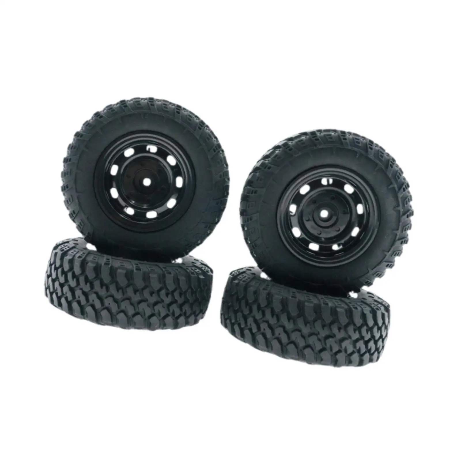 4개 RC 자동차 타이어 튼튼한 예비 부품 액세서리 고무 휠 타이어 MN90 MN91 MN98 MN99S 1:12 RC 모델 자동차 교체용