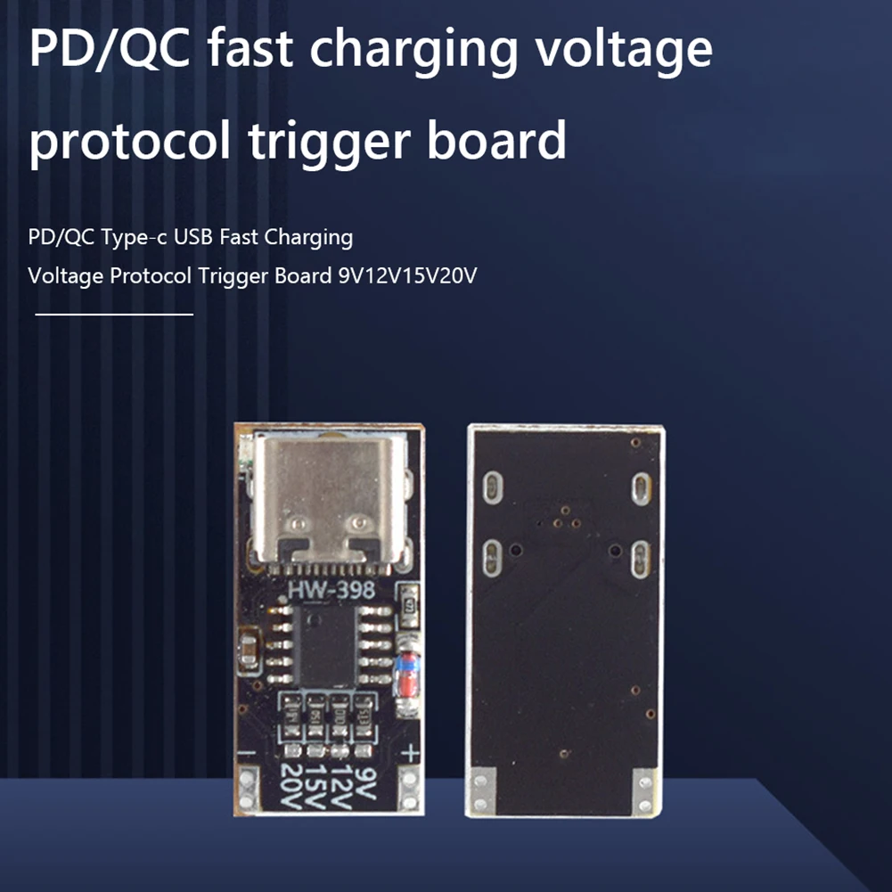 PD/QC/AFC Type-C Decoy Board USB Boost Module 9V 12V 15V 20V Fast Charging Voltage Protocol Trigger Board PD3.0/2.0 PPS/QC4+