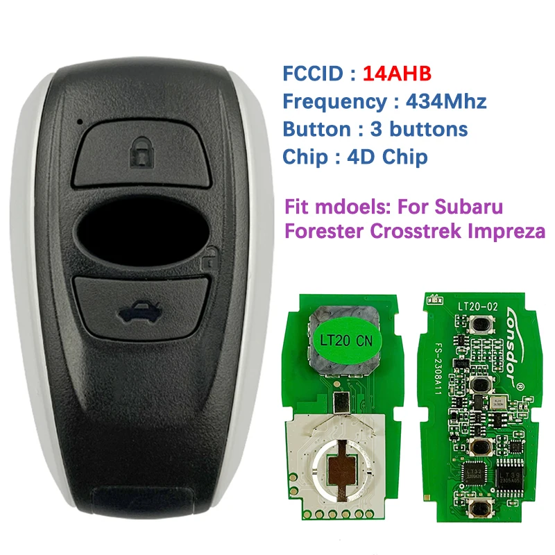 CN 034009   Klucz na rynku wtórnym Inteligentny zdalny chip 4D 312/434 MHz 281451 -5801 14AHB dla Subaru BRZ L-egacy Impreza-XV Forester 2014-2015