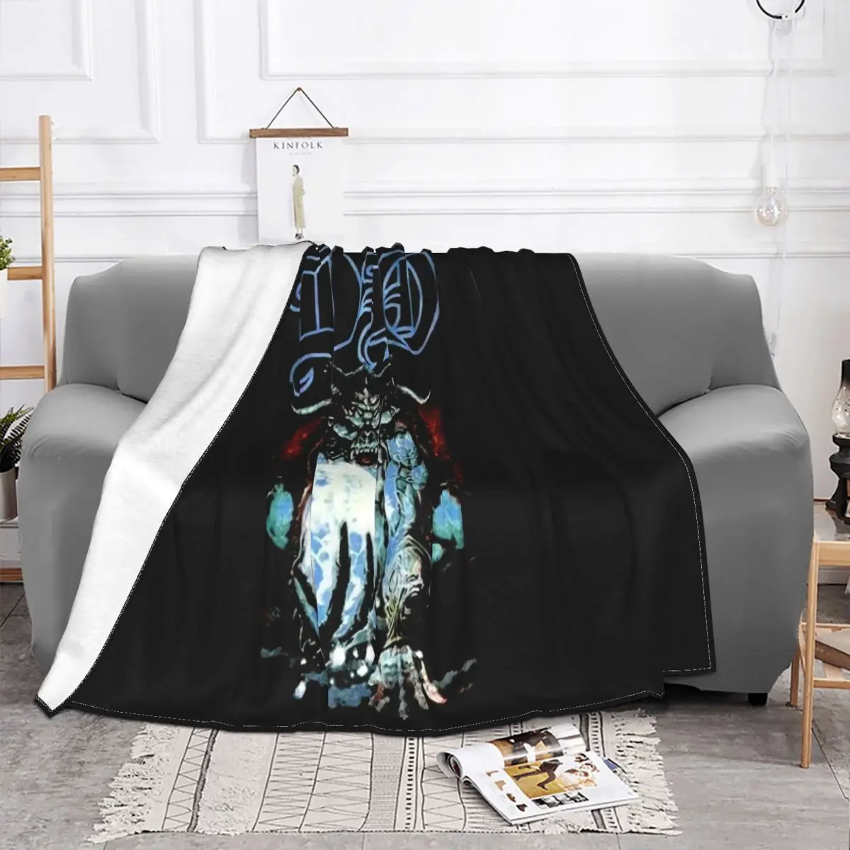 Freeship Dio Clasic Men Rock For Men Concert Black Unisex SBand Fresh Design Game Throw Blanket