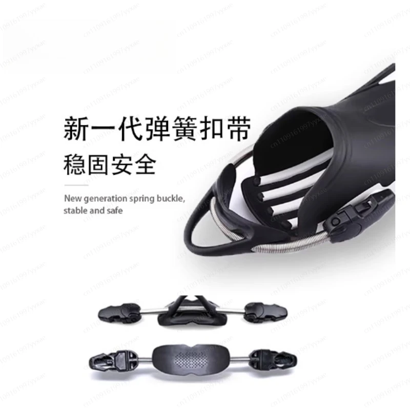 Adjustable Spring Shoelaces Swimming Training Flippers Snorkeling Scuba Long Flippers