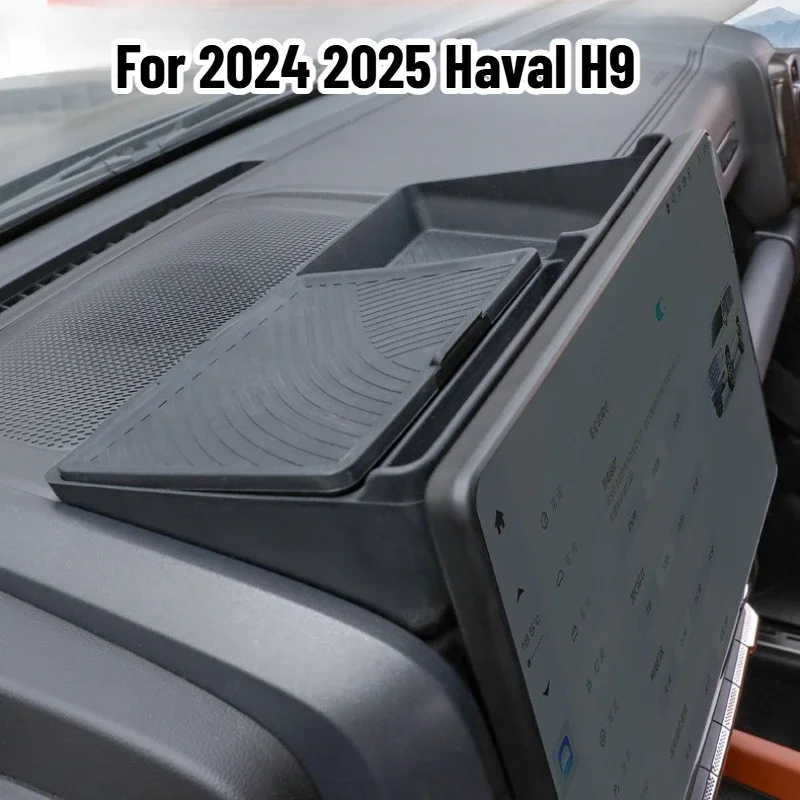 

For 2024 2025 2nd Gen Haval H9 Dashboard Sunshade Cover Rear Storage Box Silicone Dustproof Protector Interior Trim Accessorie