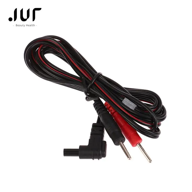 2.35mm New Electrotherapy Electrode Lead Electric Shock Wires Cable For Massager Connection Cable Massage And Relaxation 2Plugs