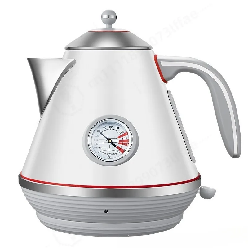 European Style Stainless Steel Electric Kettle Digital Temperature Display Auto Safe Heating for Household Drink Water Making