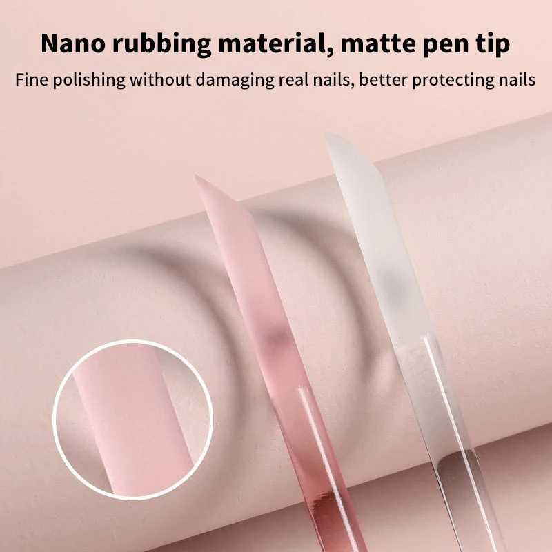 1Pcs Glass Cuticle Pusher Nail Manicure Stick Professional Precision Filing CuticleRemover PedicureForManicure Nails Accessories