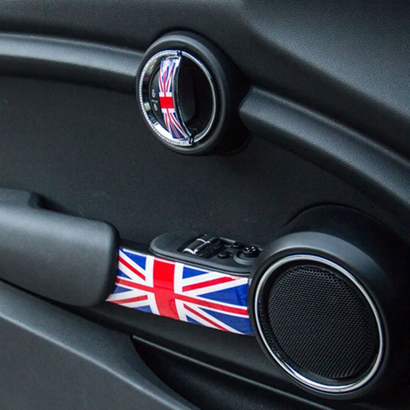 

4pcs Car Styling Automobile 3D Stickers Wrapping Interior Door Handle Union Jack Car Stickers For COOPE R J C W F55 F56