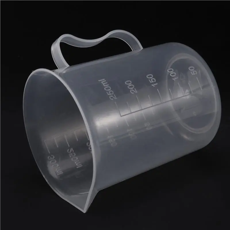 ABBG-20X Measuring Jug 250Ml Graduated Beaker Clear White Plastic Cup