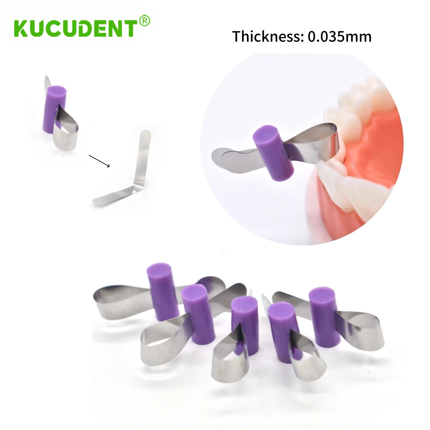 20 قطعة/صندوق أشرطة مصفوفة الأسنان تقويم الأسنان المصفوفات المعدنية الفرقة مع خزانة تشكيل ورقة أدوات طب الأسنان احيطية الاقسام #2