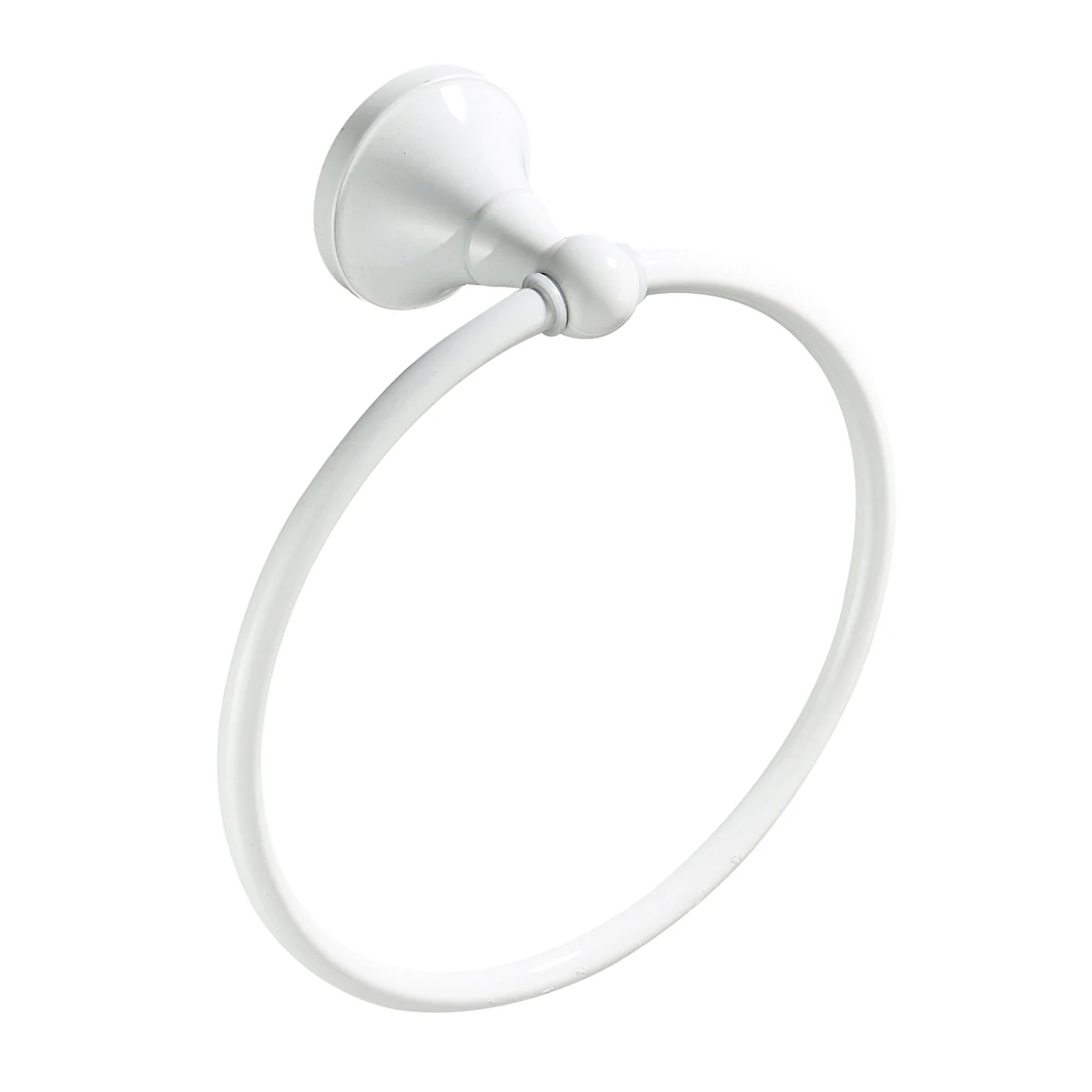 

Copper Round Towel Ring Rack Brushed Hooks for Bathroom Kitchen Hotel Elegant Simple Practical Durability Fits Decor