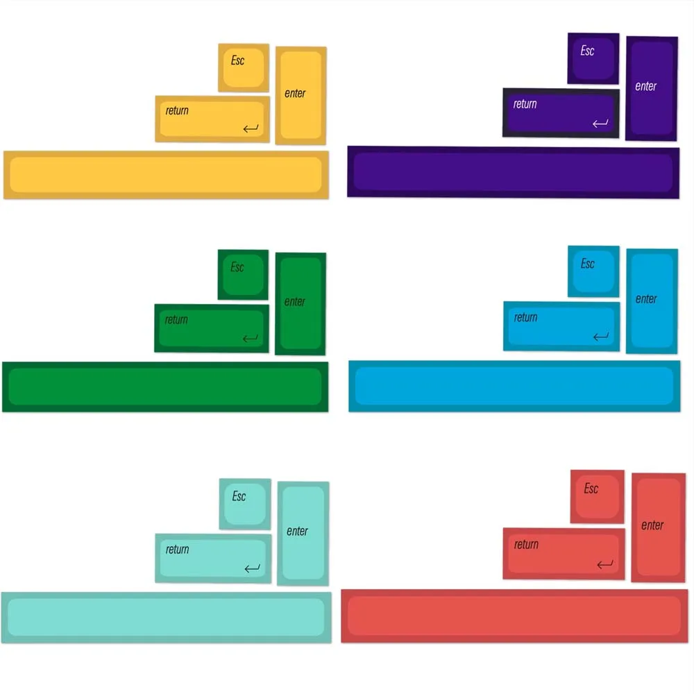 Ultra-Slanke Jwa Low Profile Pbt Kleurstof Submateriaal Mx Keycap 127 Toetsen Compatibel 61/64/68/84/87/96/108 Lay-Outs Mechanisch Toetsenbord