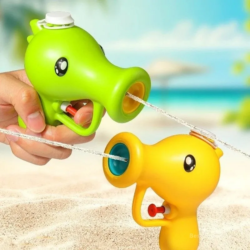 

Cartoon Pea Water Gun Kids Summer Outdoor Squirt Blaster Cute Plant Pool Toy Beach Swimming Fight Game for Toddler