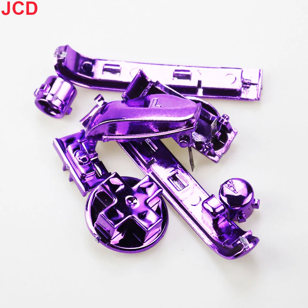 JCD 1set Electroplating Replacement Power ON OFF Key Keypads For Gameboy Advance GBA L R A B Direction Button D Pads