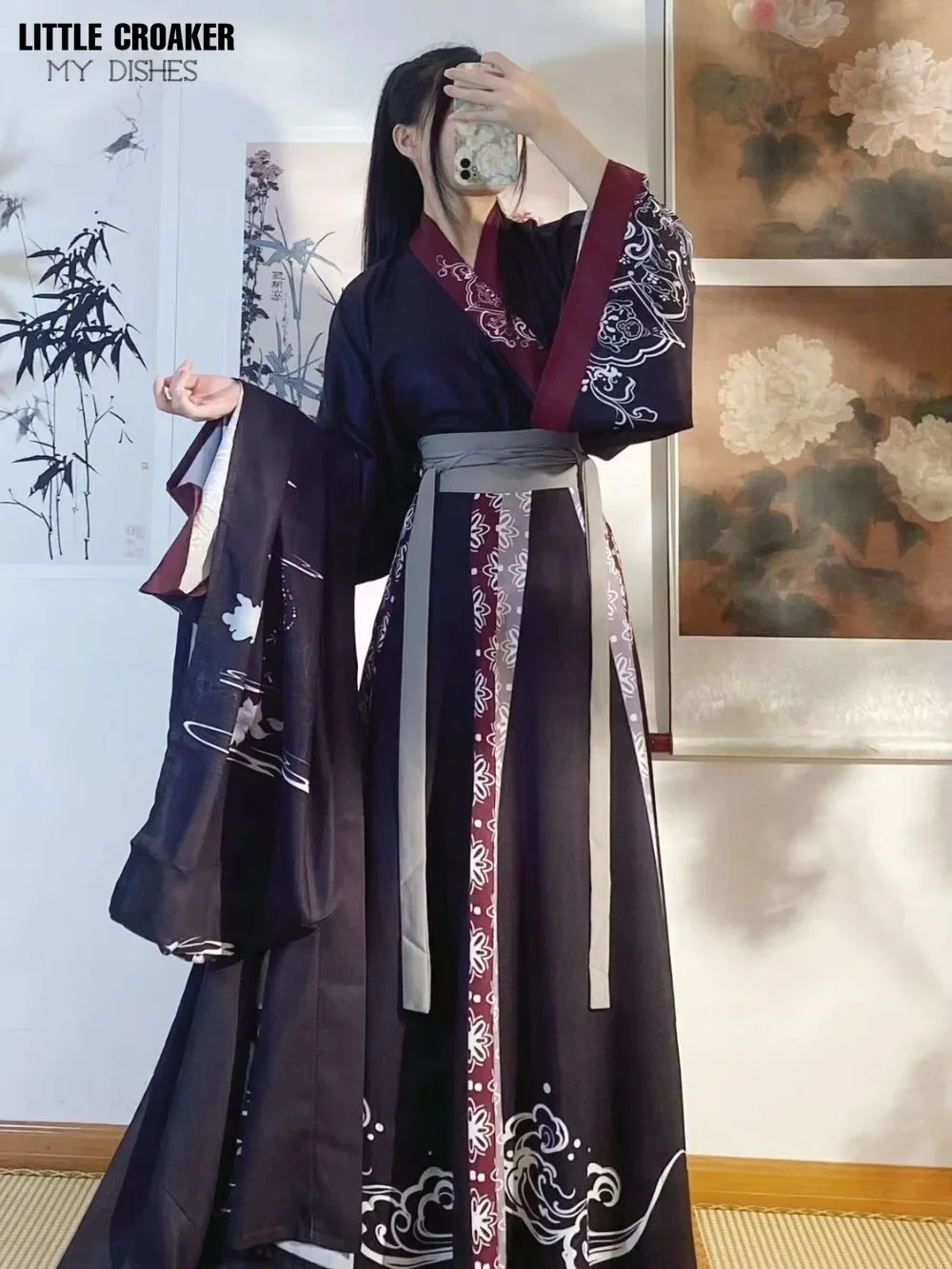 Hanfu traditionnel chinois imbibé de Tang pour femmes, robe traditionnelle chinoise de prairie, cosplay 303