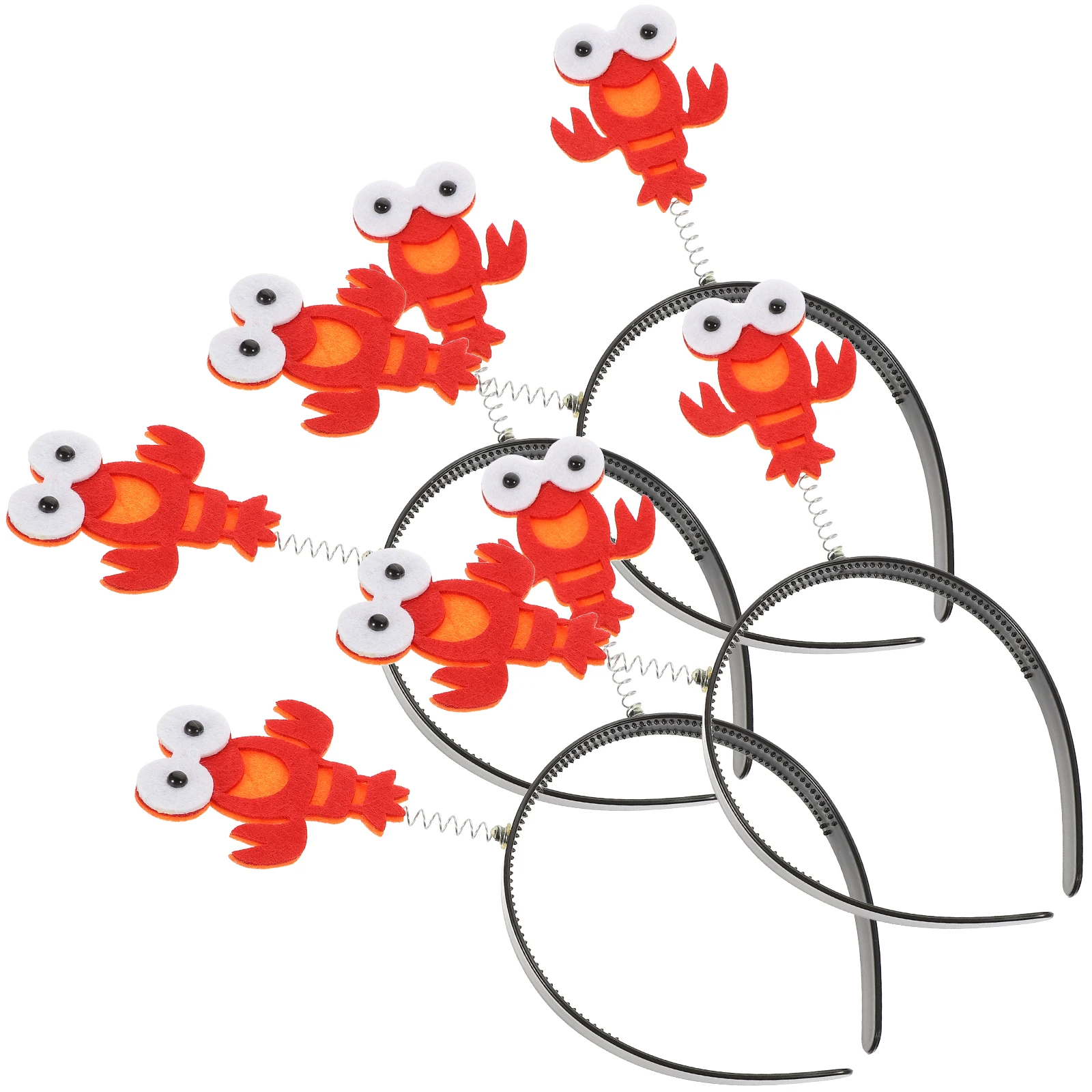 

4pcs Crayfish Headb Adorable Hairb for Girls Kids Hoop Decoration Accessories Party Costume Halloween Cosplay