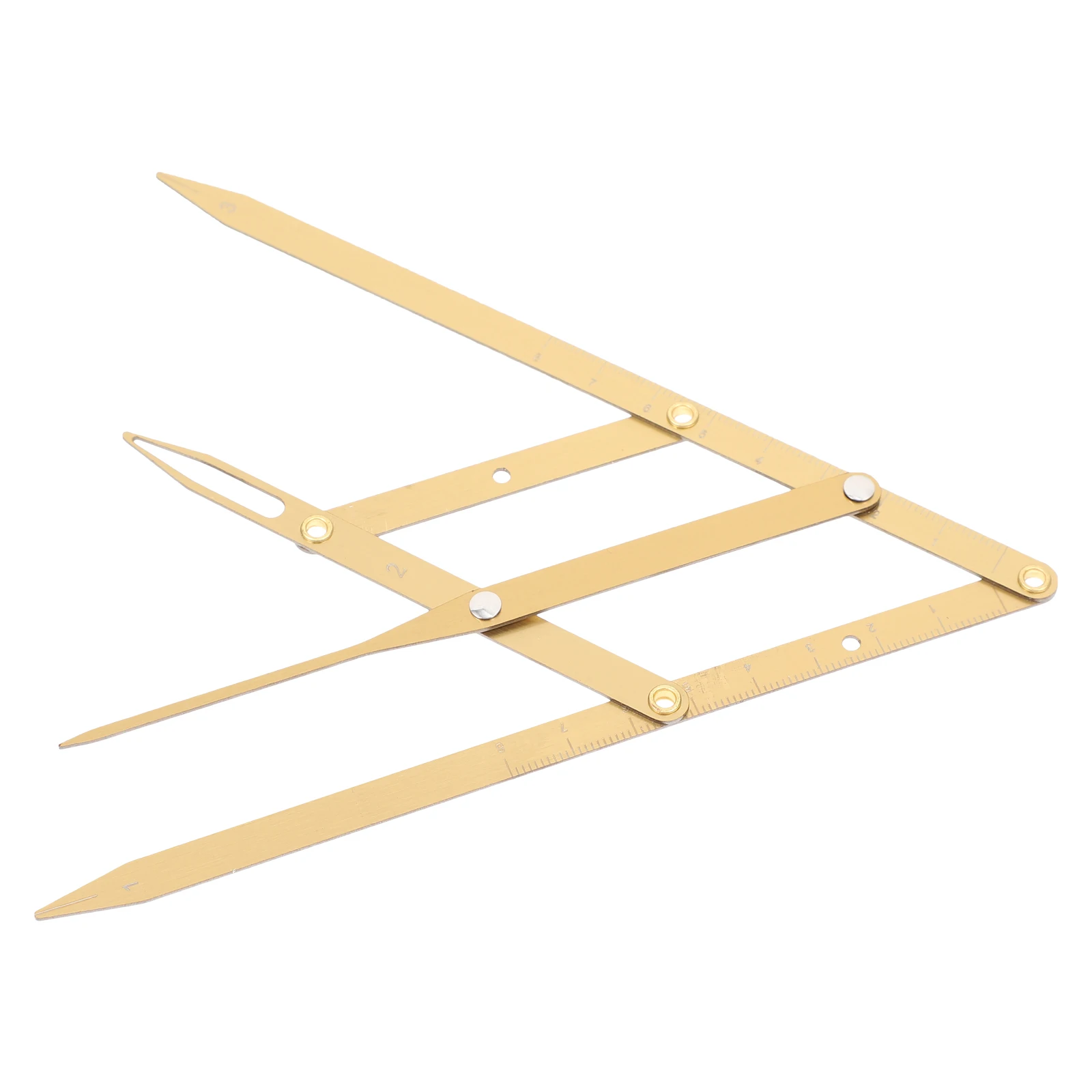 

Eyebrow Measuring Ruler Microblading with Gold Ratio Golden Stainless Steel for Template