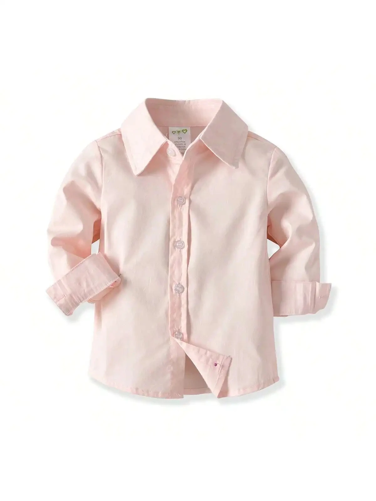 Children  Shirts Autumn Fashion Solid color Kids baby Shirts children Clothing Shirt  pink Long sleeve 3-12Yrs