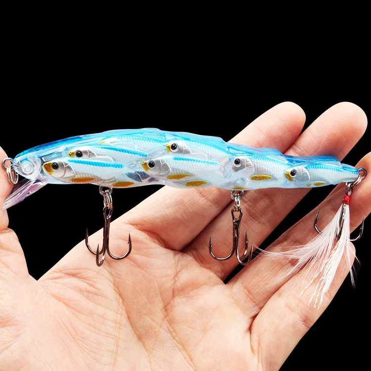 New Fishing Lure Wobbler Relax Perch Trout Making Feather topwater Accessories Artificial Hard Bait Bass Minnow Crankbait