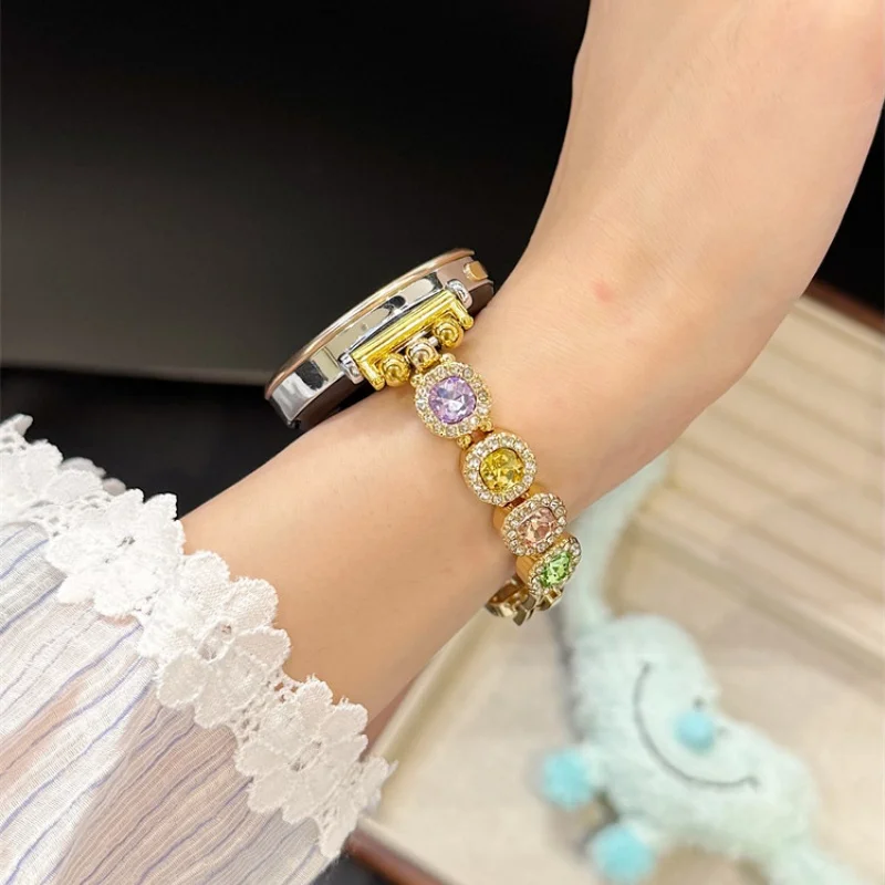 

Round edged color diamond buckle suitable for Huawei GT5/GT5 Pro/GT4/GT2/3/4 22mm/20mm/18mm fashionable watch straps