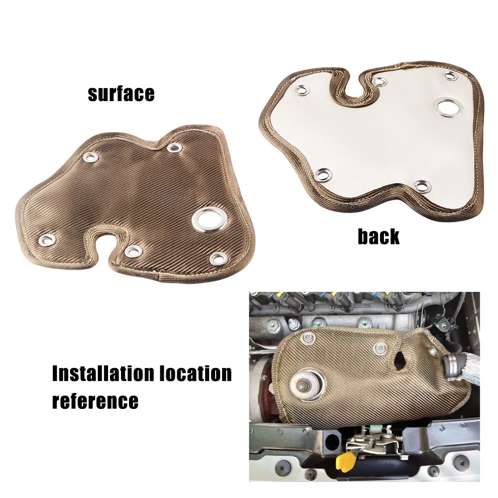 بطانية درع حراري توربيني للشاحن التربيني لـ Turbo Garrett 1446 Abarth 500 595 Turismo #4