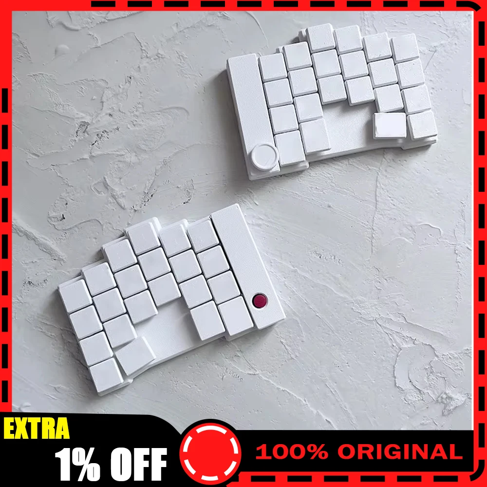 DL42 Low Profile Switch Split Keyboard 40% Mechanical Keyboard Kit Diy Mini Red Dot Keyboard Thinkpad Pointing Pc Gamer