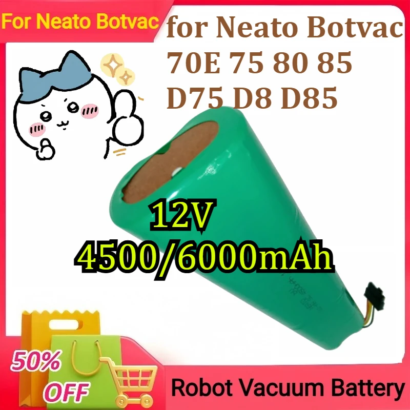 

Ni-MH аккумулятор для Neato Botvac 70E 75 80 85 D75 D8 D85 робот-пылесос 12 В 4500/6000 мАч
