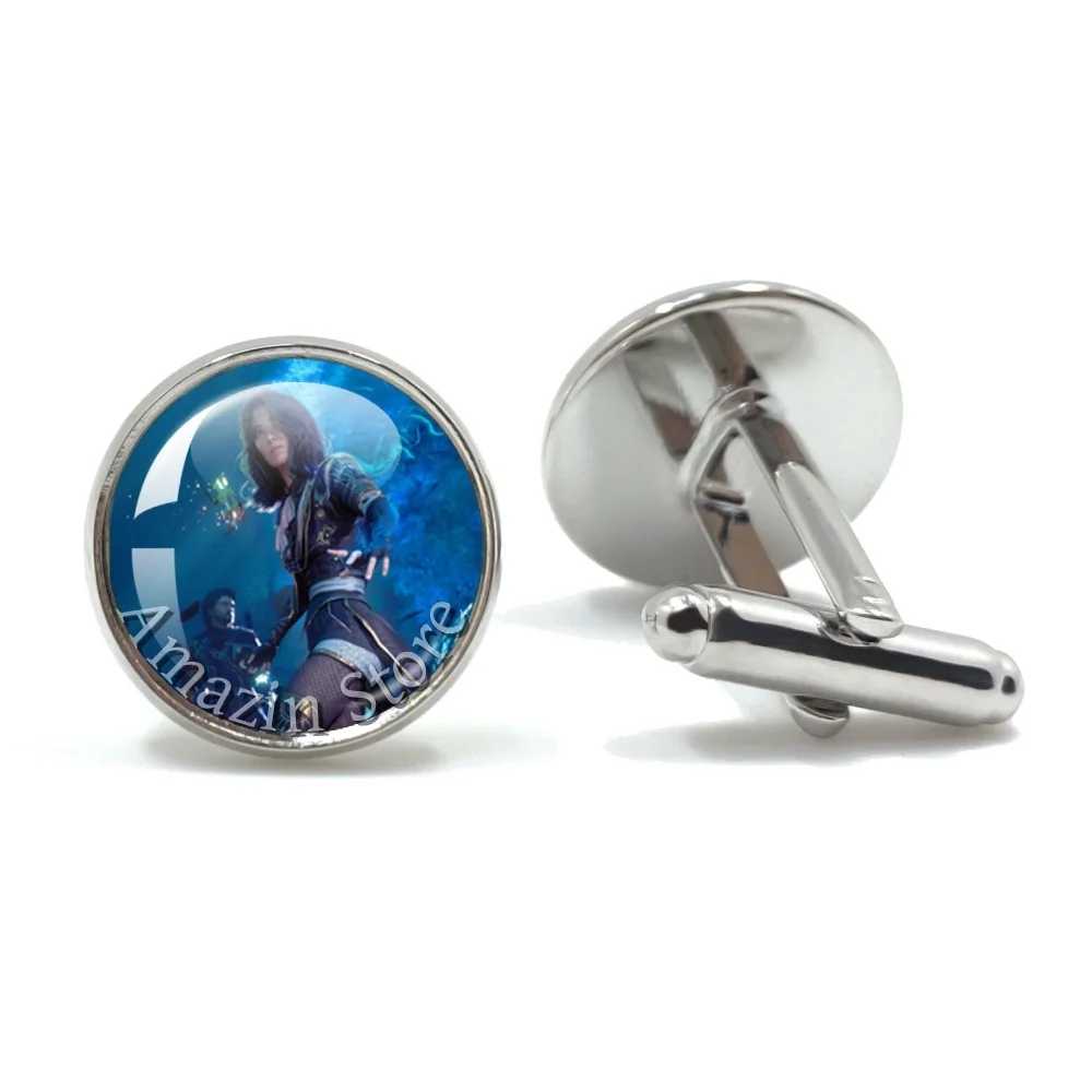 Hot Gamer Gustave Clair Obscur Expedition 33 Maelle x Gustave 16mm Handmade Clothing Cufflinks Decoration Men Jewelry Gift JD012