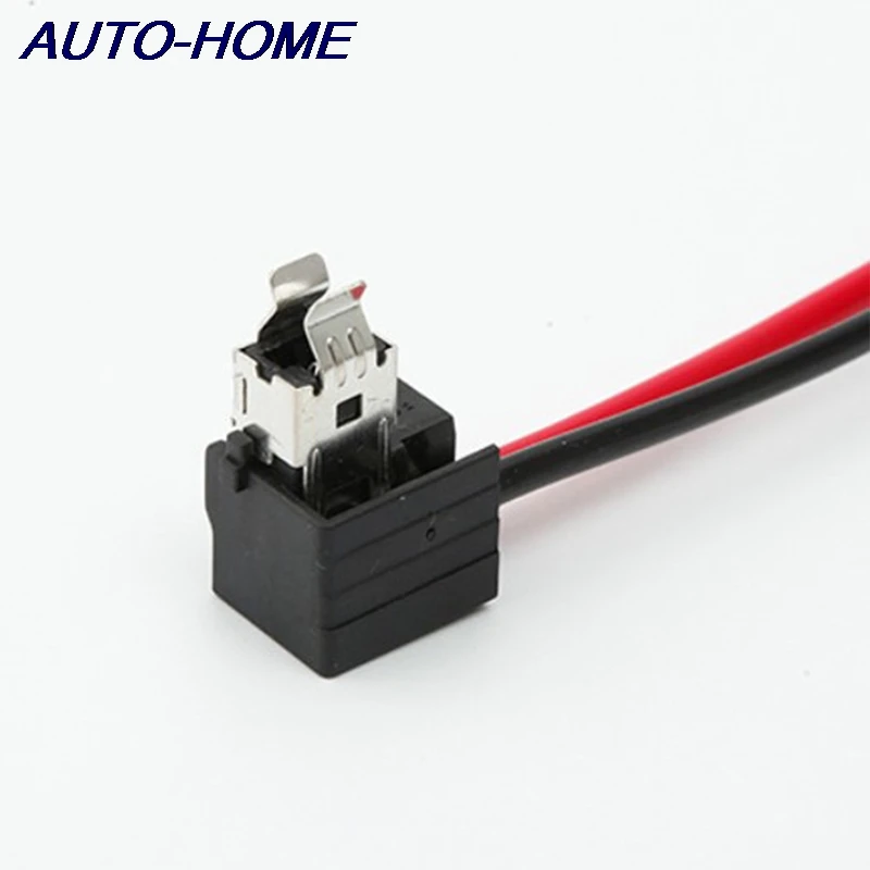 2Pcs Headlight Bulb Socket Wiring Harness Connector Plug Adapter Line For H1 Bulb Car Headlight Connection Socket