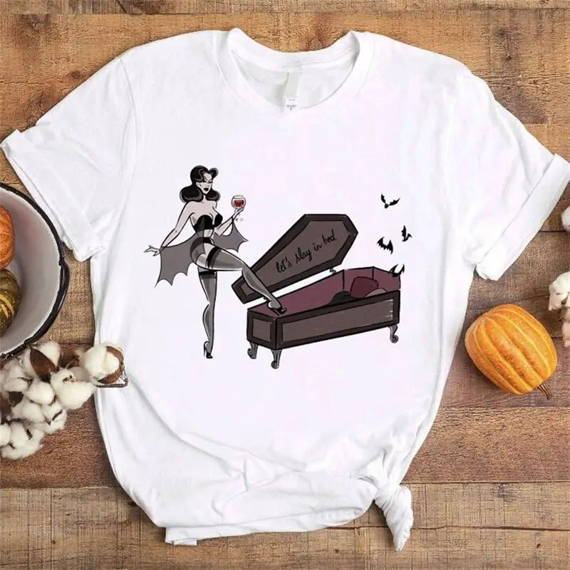 

Creative Printed T-Shirt Aesthetic Female Summer Casual Top Women Crew White Basic Tees Cloth Accessories Short Sleeve O-Neck