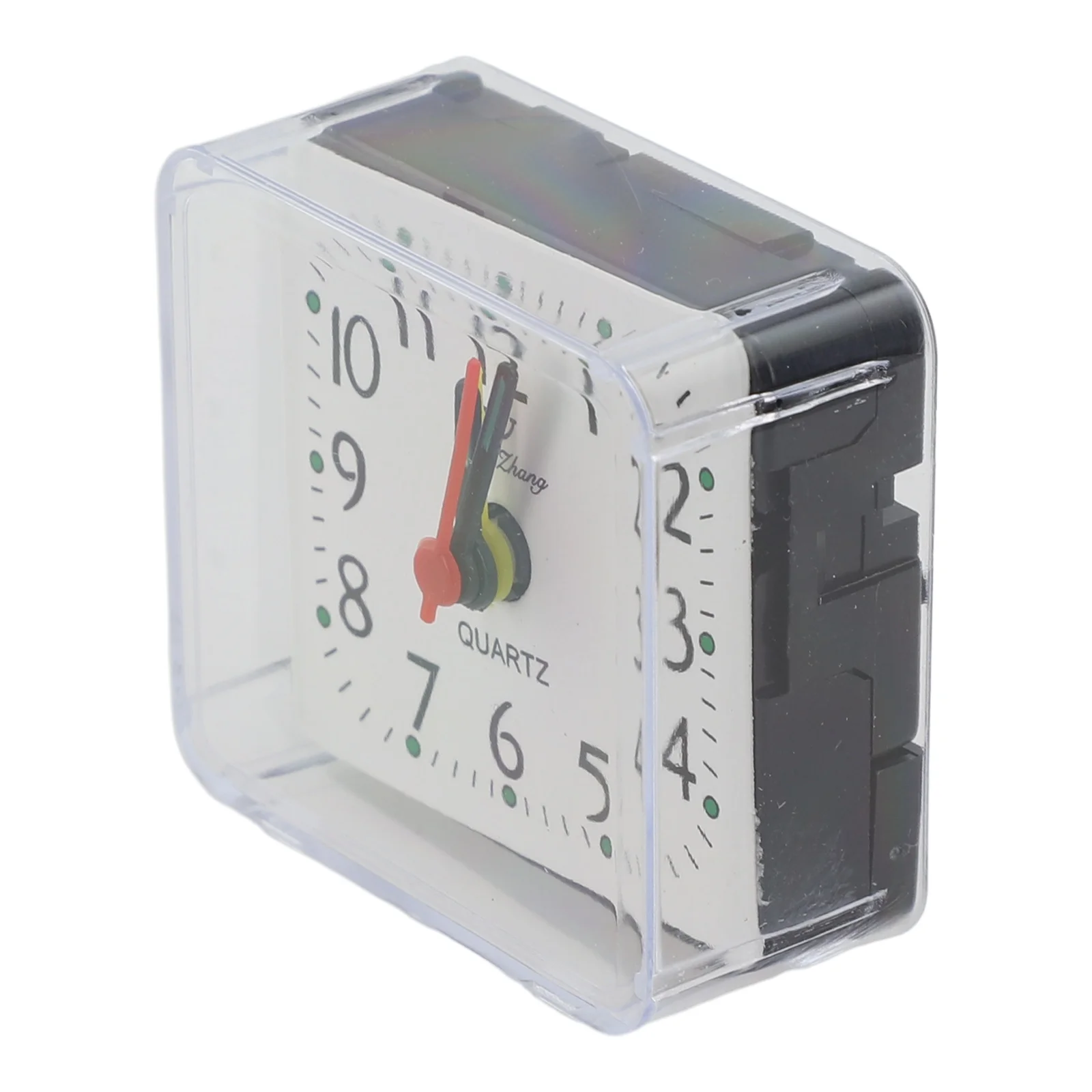 Mini Bedside Alarm Clock Quartz Battery Operated Wake Up With Beeping Sound PVC 6.2x3x5.9cm Numbers Clocks Home Decoration