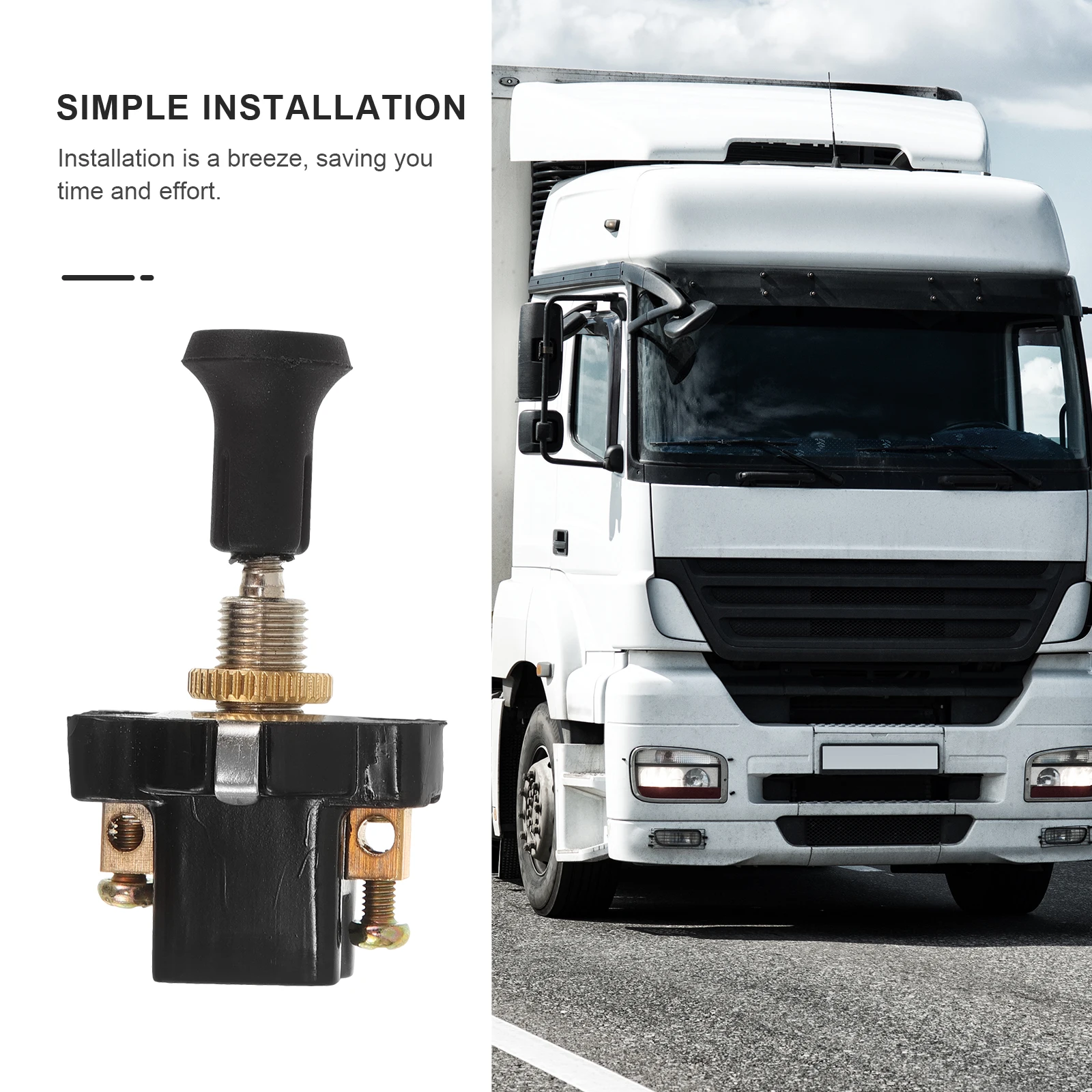 

Headlight Switch 12V24V Universal Pull Type Metal PVC ABS Reliable Performance Quick Ignition Easy Operation Truck Modification