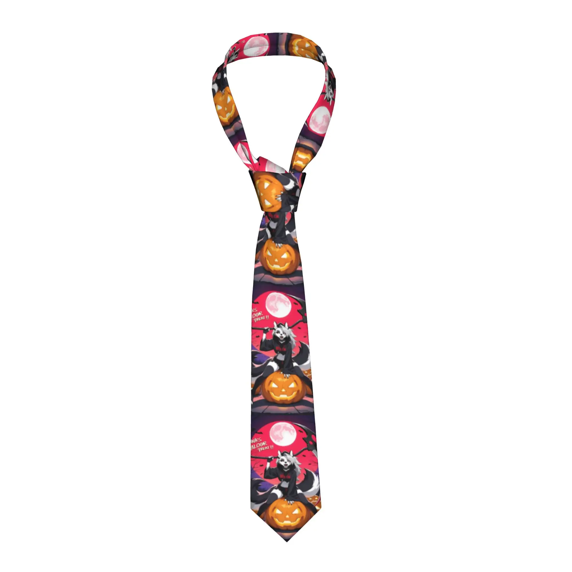 Corbata Helluva Boss Loona, corbatas de negocios, corbata informal clásica para hombre, corbata con cuello gráfico, regalo