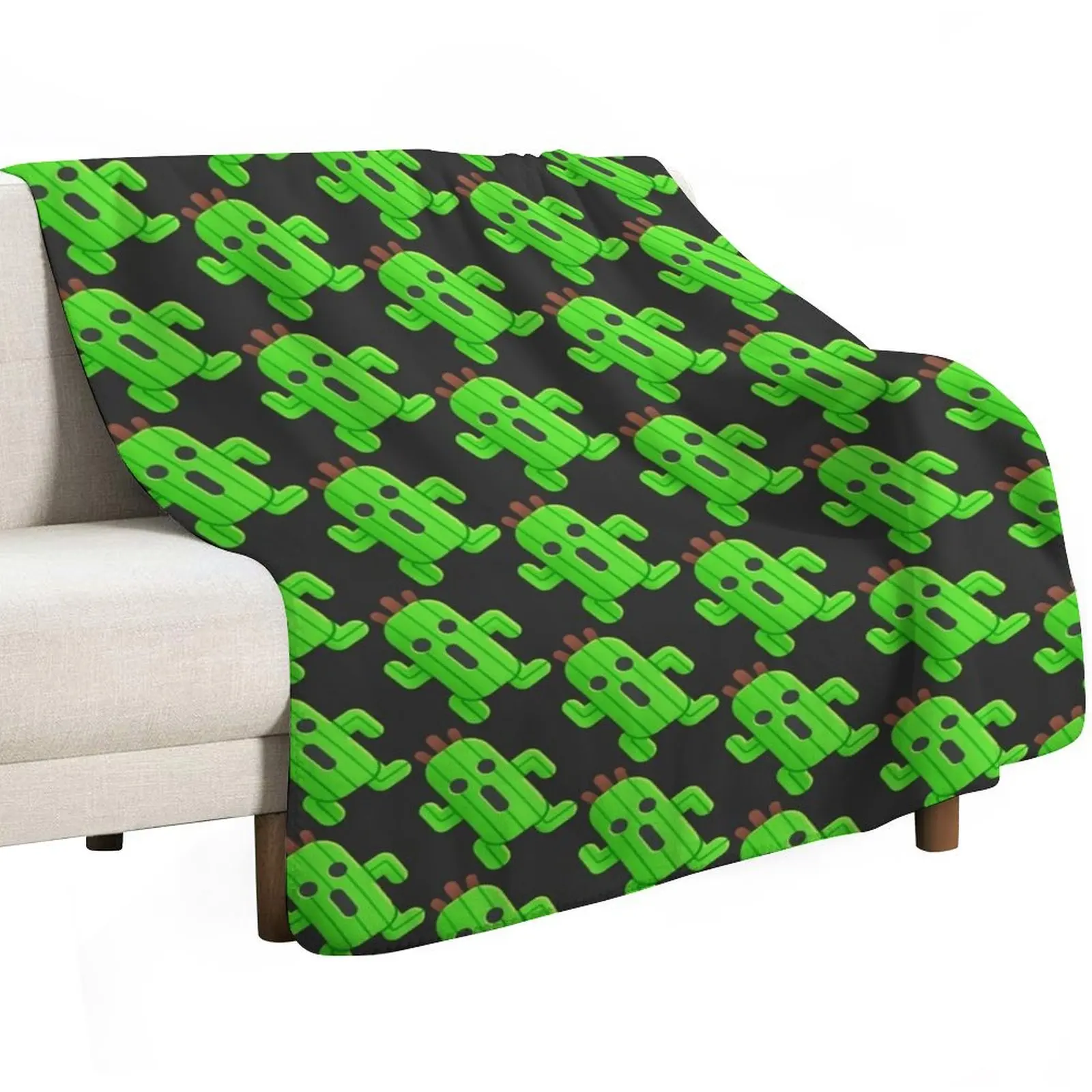 Lil' Cactuar Throw Blanket Beach for winter Plush Furry Luxury Brand Plaid Blankets
