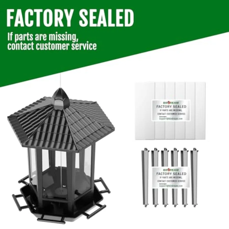 【Spot goods】2 Pack Bird Feeders for Outdoor Hanging Retro Pagoda Design Fun Installation Bird Feeder Attracting Wild Birds Chic view 5