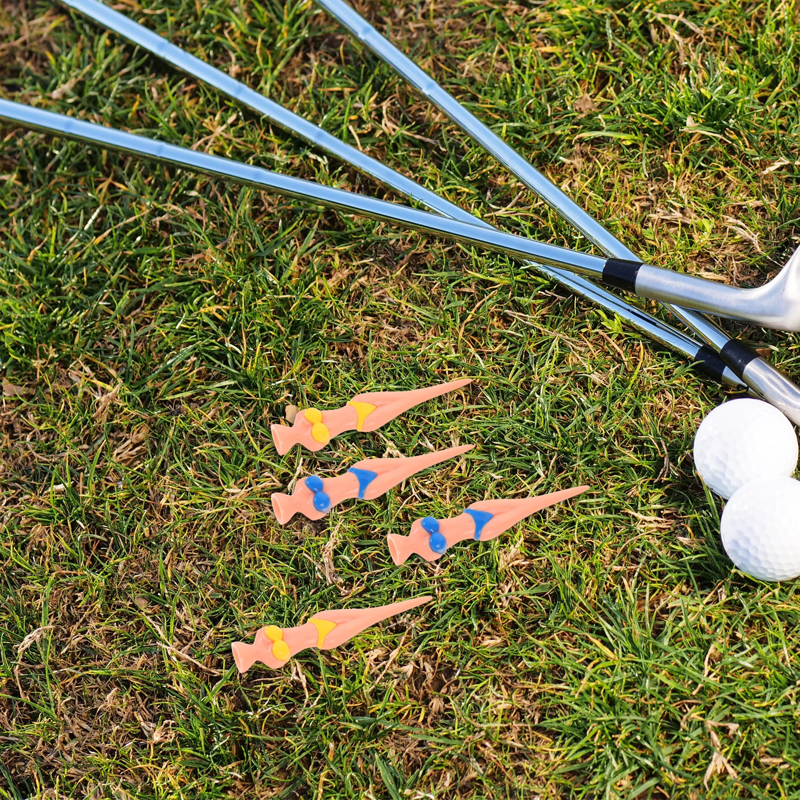 6 шт., гвозди для мяча для гольфа, прочные пластиковые женские футболки, простые в использовании, долговечные аксессуары для тренировок по гольфу, футболки для гольфа