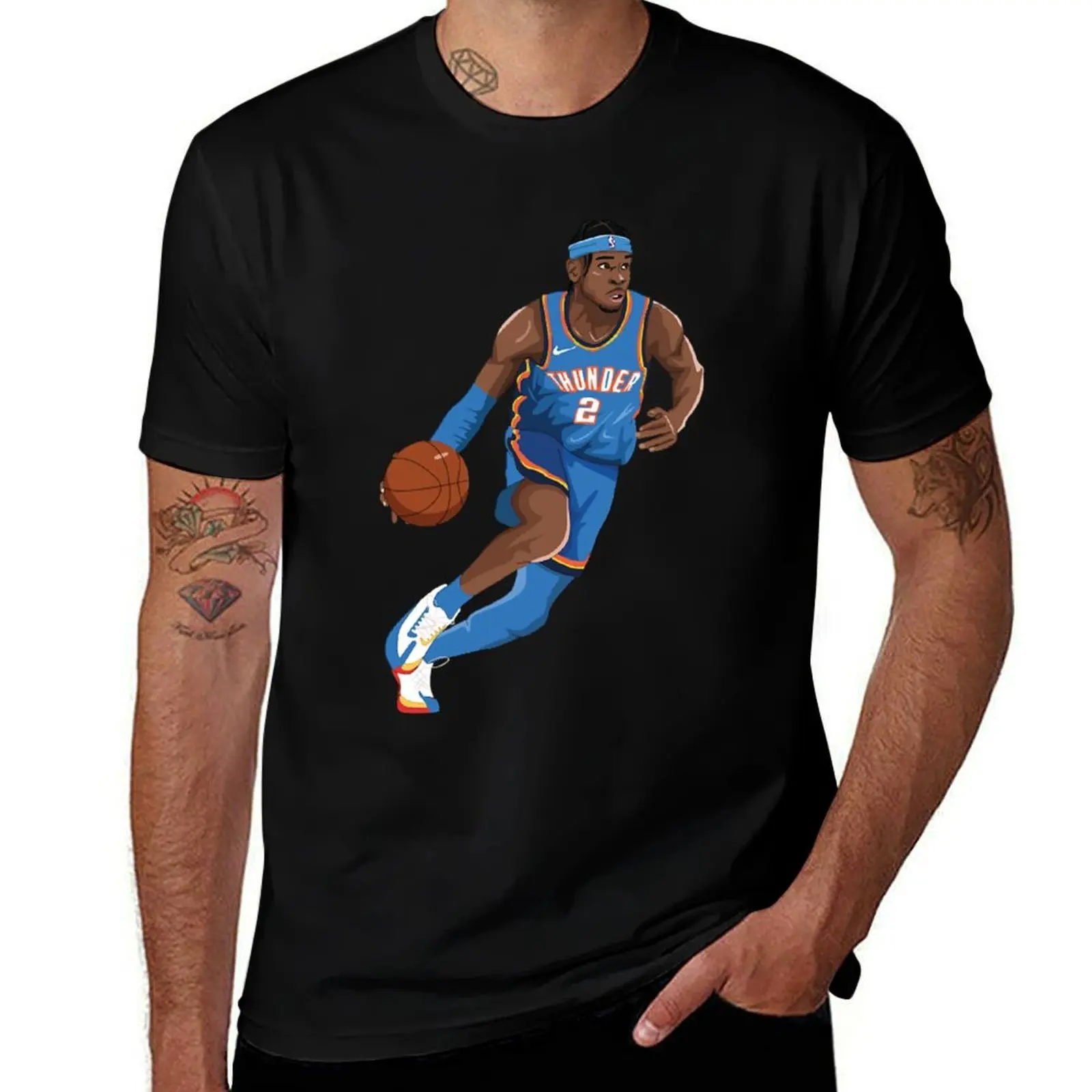 

Shai Gilgeous Alexander T-Shirt man t shirt summer man t shirt graphic t shirts for man pack cotton T-Shirt