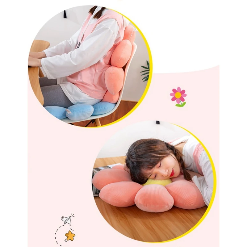 Cute Pillow Stuffed Flower Toy Doll Super Soft Seat Cushion On The Sofa Tatami Floor Pillows Kids Gifts Home Decor