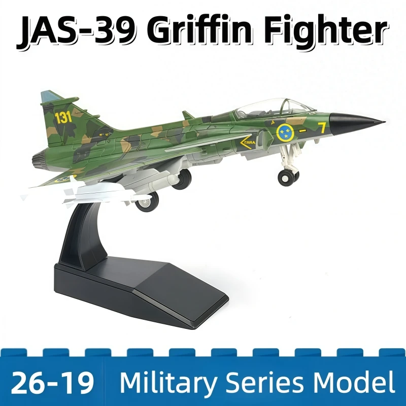 1/72 Scale JAS 39 Gripen Fighter Building Blocks Gryphon Multi Role Aircraft Kit DIY Bricks Toys For Military Fans Xmas Gifts