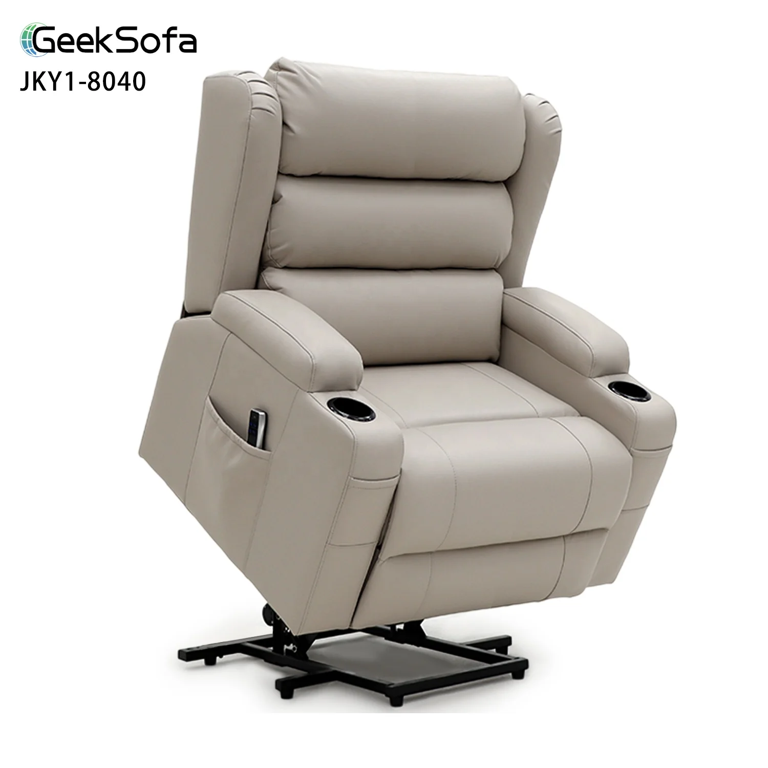 Elevat Sofa Quad Motor Power Electric Medical Lift Riser Recliner Chair With Power Headrest And Lumbar Support For The Elderly
